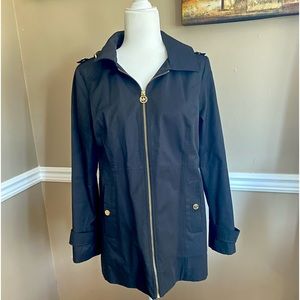 Womens Petite Hooded Raincoat